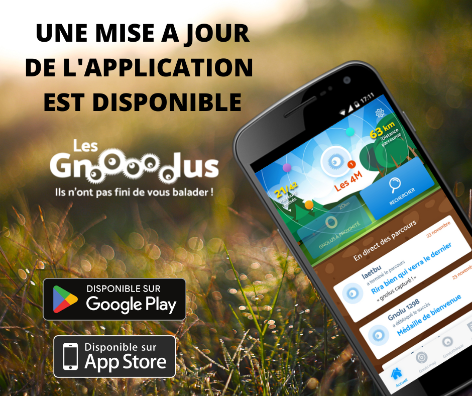 Mise à jour de l'application des Gnolus